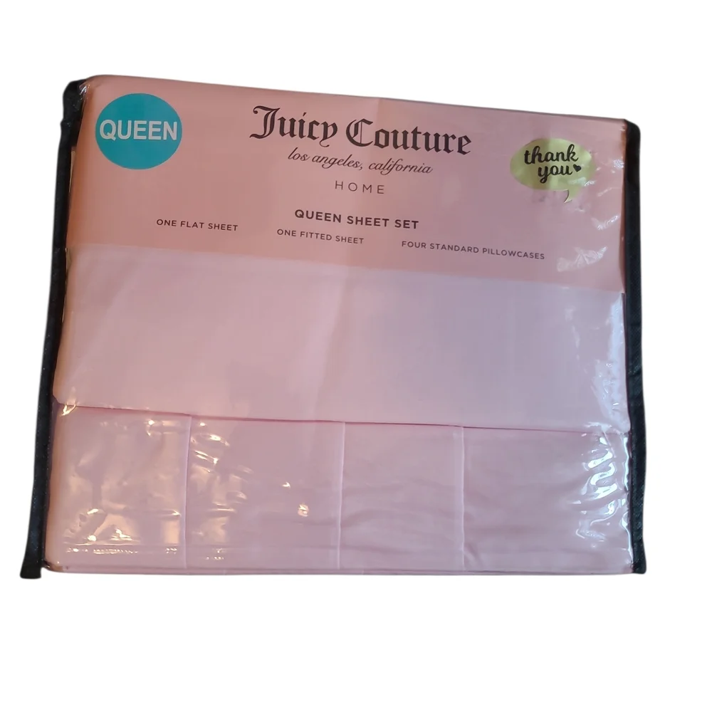 Juicy Couture Pink Bedding Set - Queen